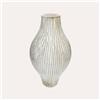 KeyHome Store Vaso in Ceramica Avorio e Oliva