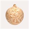 KeyHome Store Vaso In Ceramica colore Ocra decorato con foglie