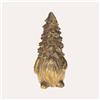 KeyHome Store Statuina Gnomo Decorativo Alto in Resina Oro H. 30cm