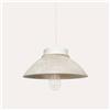 KeyHome Store Lampadario a Sospensione Vintage Tortora e Bianco
