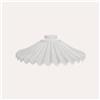 KeyHome Store Paralume Rustico Ceramica Ondulata Bianca Ø 30 cm
