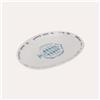 KeyHome Store Vassoio Ovale in Ceramica con Pesce Rombo