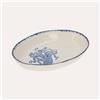 KeyHome Store Ciotola Ovale in Ceramica con Decoro Polipo Blu