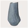 KeyHome Store Vaso Coste Grande in Ceramica Azzurra