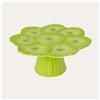 KeyHome Store Alzata Rosa in Ceramica con Gerbere 23x10 cm