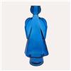KeyHome Store Angelo in Vetro con Porta Candela Blu (10x8x34cm)