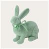 KeyHome Store Coniglio in Materiale Sintetico Verde H. 21 cm