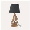 KeyHome Store Lampada Navetta Stile Barocco in Legno