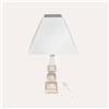 KeyHome Store Lampada da Tavolo Quadrata con Paralume