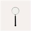 KeyHome Store Lente d'ingrandimento stile vintage, con manico nero, 25 x 10 cm