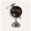 KeyHome Store Mappamondo Decorativo con Aereo H. 27 x D. 20 cm