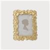 KeyHome Store Portafoto Grande Cornice in Resina Finitura Oro Lucente (27,5x32 cm)