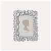 KeyHome Store Portafoto Cornice con Motivo Papiri in Finitura Argento (19x25 cm)