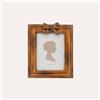 KeyHome Store Portafoto Cornice con Motivo Fiocco Dorato (22x16cm)