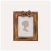 KeyHome Store Portafoto Grande Cornice con Fiocco Dorato (24x19cm)