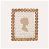 KeyHome Store Portafoto Grande Cornice con Motivo Sfere Dorate (24x19cm)