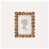 KeyHome Store Portafoto Cornice Piccola con Motivo Sfere Dorate (21x16cm)