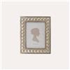 KeyHome Store Portafoto Cornice Piccola con Borchie in Argento (21,5x16,5cm)