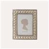 KeyHome Store Portafoto Grande Cornice con Borchie in Argento (24x19cm)