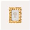 KeyHome Store Portafoto Cornice Piccola con Motivo Petali Dorati (21x16cm)