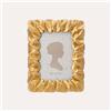 KeyHome Store Portafoto Grande Cornice con Motivo Petali Dorati (24x19cm)