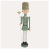 KeyHome Store Soldatino in Latta con Stella Verde - H 60 x D 15 cm