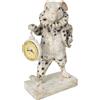 KeyHome Store Coniglio Vintage in Resina Dettagli Oro H. 24 cm