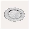 KeyHome Store Set 6 Sottopiatti in Vetro Silver Ø 33,5 cm