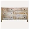 KeyHome Store Credenza 8 Cassetti in Legno 160x50x85 cm