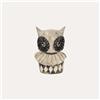 KeyHome Store Busto Civetta Decorativo in Resina H20x25 cm