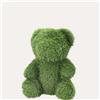 KeyHome Store Orso Verde Medio in Erba Sintetica H.50x35x30 cm