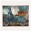 KeyHome Store Quadro Decorativo in Ferro Scooter Vintage