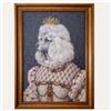 KeyHome Store Quadro Cane Principessa Stile Vintage con Cornice in Legno