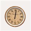 KeyHome Store Orologio da Parete in Vimini con Cornice in Legno Ø 60 cm