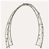 KeyHome Store Arco con Uccellini in Ferro Verde Inglese H. 215 cm