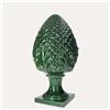KeyHome Store Pigna in Ceramica Verde H60 cm Ø30
