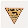 KeyHome Store Tabella in Latta "Caution" Triangolare 35x40 cm