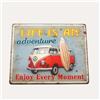 KeyHome Store Tabella in Latta "Life Adventure" 40x30 cm
