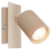 BRILONER - Applique da parete interno, orientabile, attacco GU10, max 9 W, applique camera da letto, interno, lampada, cucina, 13 x 8 x 9 cm, Beige