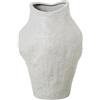 DRW Vaso da tavolo in ceramica bianco, 30 x 19 x 19 cm
