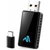 AutoSky Adattatore wireless CarPlay & Android Auto - Dongle USB senza fili per iPhone & Android | Plug & Play, connessione rapida