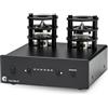 Pro-Ject Tube Box E, tubo completamente discreto, preamplificatore Phono (nero)