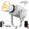 Godox Litemons LA600Bi Luce Video Luce Continua Video con Riflettore BR30,Video Light 600W 212500Lux@1M,2800K-6500K Luce Continua Piatta con Attacco Bowens e 11 Effetti FX