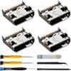 ZHUROUPU Porta di Ricarica Micro USB per Galaxy Tab A6 SM-T580/T585 per Galaxy Tab A 10.1 (2016) Connettore di Ricambio a 5 Pin per Porta di Ricarica Micro USB con Strumenti di Riparazione (4 Pezzi)
