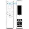 LUIRSAY BN59-01432A - Telecomando vocale per Samsung TV, telecomando solare con USB-C, 4 tasti di scelta rapida, ricambio per Samsung Smart TV 2021-2023 Neo QLED/LED 4K UHD - bianco