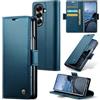 oiysrtoc Cover per Samsung Galaxy Z Fold 7 in Pelle PU Premium, Portafoglio con 3 Fessure Carte e Supporto, Blocco RFID, Chiusura Magnetica Custodia Samsung Galaxy Z Fold 7, Blu
