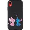 LA CASA DE LAS CARCASAS Custodia per iPhone XR Ufficiale di Lilo & Stitch con Bacio in Silicone Liquido Nero per Proteggere il Tuo Cellulare. Scegli il Tipo di Cover Che Più Ti Piace con Licenza Ufficiale Disney
