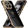 Mkej Cover per Xiaomi 15T Pro, Custodia con Protezione Fotocamera, Cover Ultra Sottile ed Elegante in Silicone TPU, Placcatura Phnom Penh Design Custodia Antiurto Case