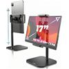 Cooper TabStand Mini, supporto tablet regolabile 10, supporto iPad ufficio, supporto monitor portatile, presa robusta, treppiede iPad, fissaggio tablet, compatibile con tablet Samsung e Kindle (Nero)