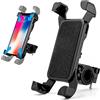 Guniata Supporto per cellulare da moto, con rotazione a 360°, senza oscillazione e stabile, compatibile con dispositivi i-OS e A-ndroid da 3,5 a 7 pollici (nero)